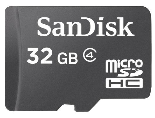 Sandisk 32GB Class 4 MicroSDHC Card