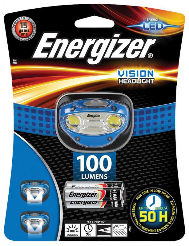 Energizer Vision LED Head Torch, 100 Lumen