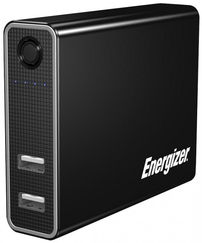 Energizer Dual USB Power Bank Charger 7800mAh Black