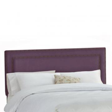 Skyline Furniture Upholstered Twin Headboard in Premier Microsuede Purple