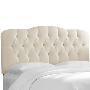 Skyline Furniture Upholstered Full Headboard, Shantung, Parchment