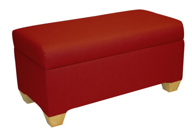 Skyline Furniture Kids Storage Bench In Duck Red