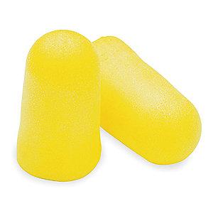 3M 32dB Disposable Tapered-Shape Ear Plugs; Corded, Yellow, L