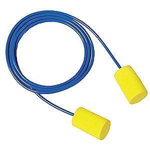 3M 31dB Disposable Cylinder-Shape Ear Plugs; Corded, Yellow, Universal