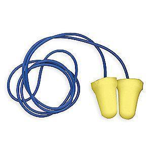3M 28dB Disposable Bell-Shape Ear Plugs; Corded, Yellow, S