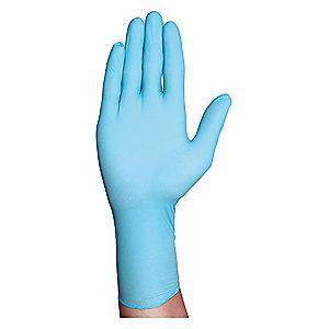 Condor 12" Unlined Nitrile Disposable Gloves, Blue,  XL, 100PK