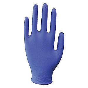 Condor 9-1/2" Unlined Nitrile Disposable Gloves, Blue,  L, 100PK
