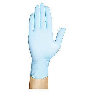 Condor 9" Unlined Nitrile Disposable Gloves, Blue,  L, 100PK
