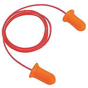 Condor 32dB Disposable Bell-Shape Ear Plugs; Corded, Orange, Universal