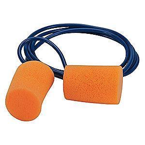Condor 29dB Disposable Cylinder-Shape Ear Plugs; Corded, Orange, Universal