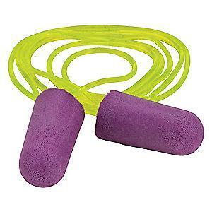 Condor 32dB Disposable Tapered-Shape Ear Plugs; Corded, Purple, Universal