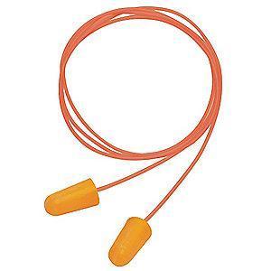 Condor 29dB Disposable Bullet-Shape Ear Plugs; Corded, Orange, Universal