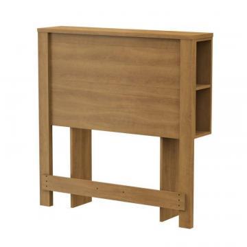 South Shore Fynn Twin Headboard with Storage Harvest Maple