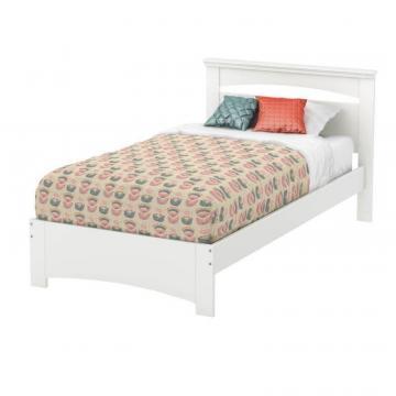 South Shore Libra Twin Bed Set (39 inch), Pure White