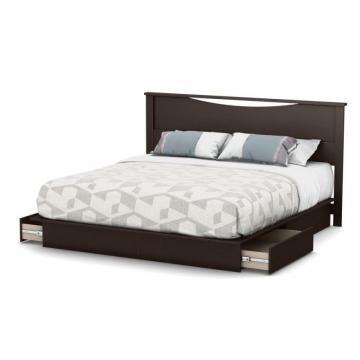 South Shore Lux King-Size Headboard Chocolate