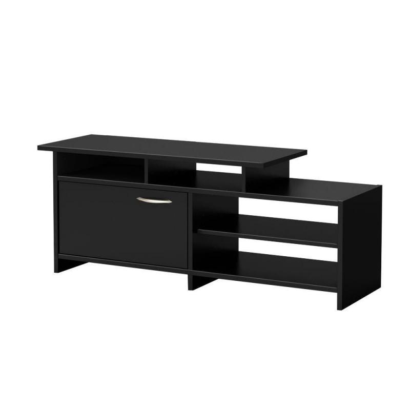 South Shore Step One TV Stand  , Pure Black