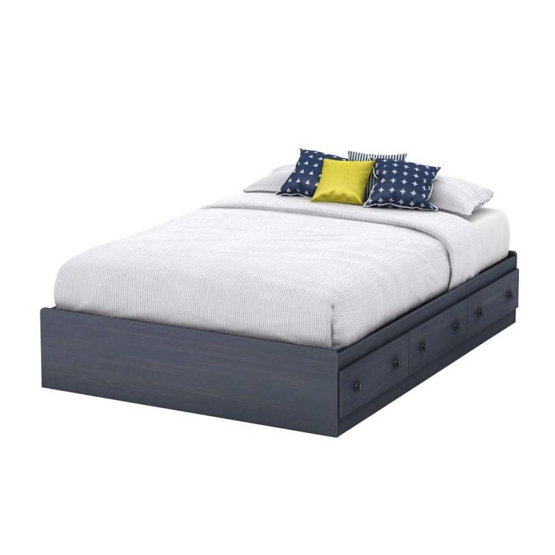South Shore Summer Breeze Collection Full Storage Bed (54'') Blueberry