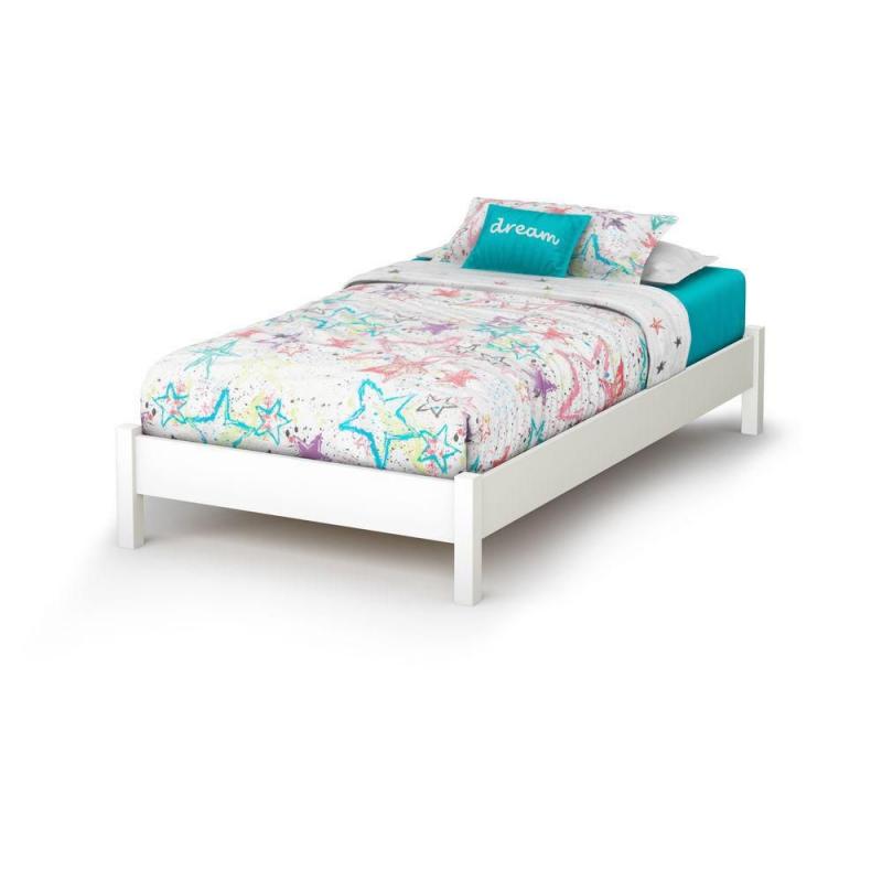 South Shore Sandbox Twin 39" Bed Pure White
