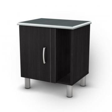 South Shore Night Stand - Black onyx & charcoal