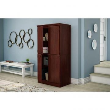 South Shore Morgan Collection Storage Cabinet Royal Cherry