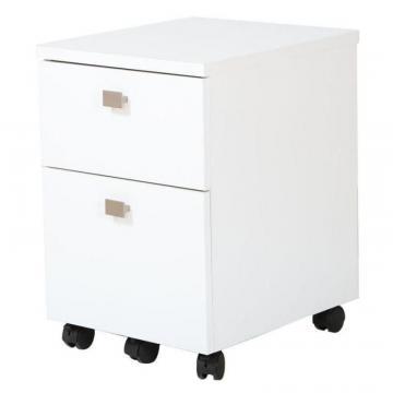 South Shore Interface 2-Drawer Mobile File Cabinet, Pure White