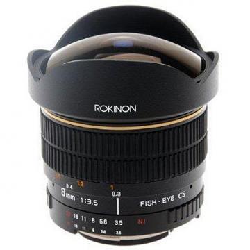 Rokinon 8mm F3.5 Ultra Wide Aspherical Fisheye Lens for Canon EOS