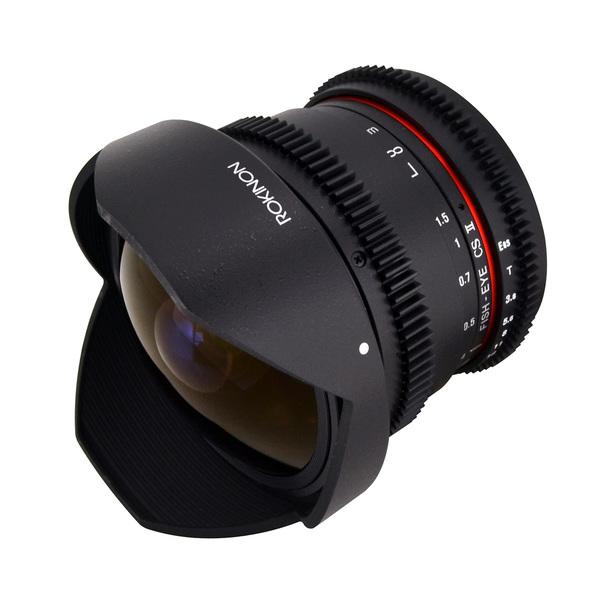 Rokinon 8mm T3.8 AS IF MC CSII DH Cine Fisheye Lens II with Removable Hood