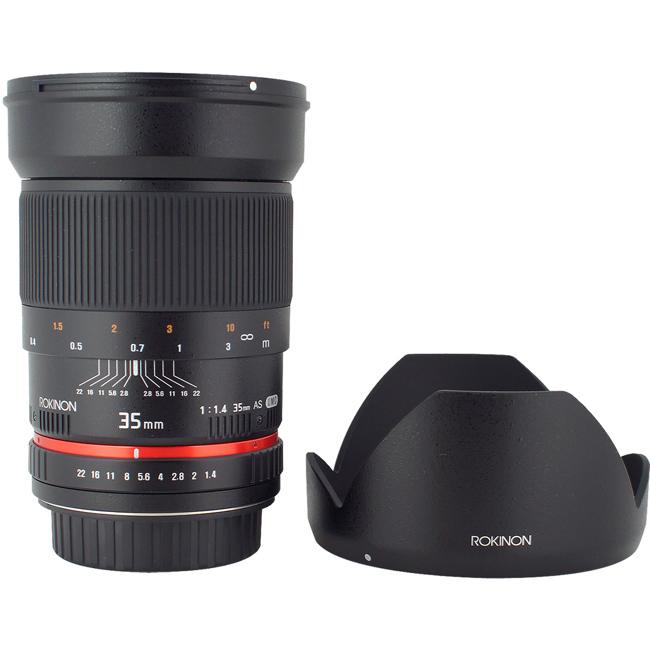 Rokinon 35mm f/1.4 Wide Angle Lens for Nikon Cameras