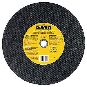DeWalt 12" Type 1 Aluminum Oxide Cut-Off Wheel, 20mm Arbor, 1/8", 4100 RPM