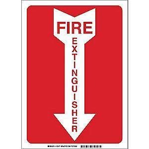 Brady Fire Equipment Sign, Plastic, 10" x 7", Not Retroreflective