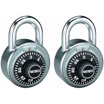 Master Lock 2-Pack 1-7/8" Stainless-Steel Combination Lock
