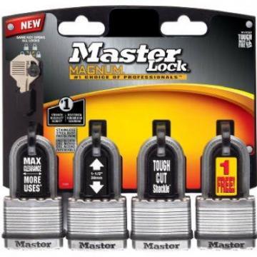 Master Lock Magnum 4-Pack 1-3/4" Laminated Lock