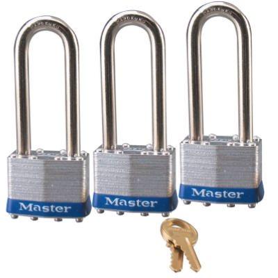 Master Lock 3-Pack 1-3/4" Laminated Steel Body Padlock