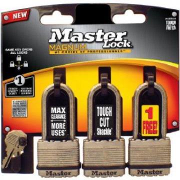 Master Lock Magnum 3-Pack 1-3/4" Laminated Padlock