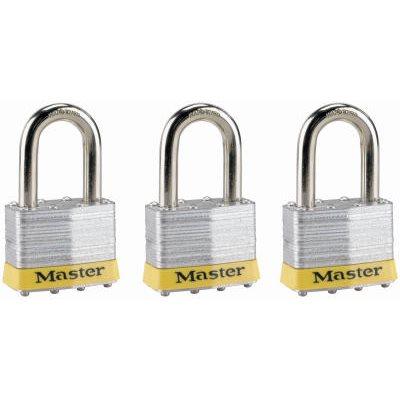 Master Lock 3-Pack 2" Laminated Keyed-Alike 4-Pin Padlock