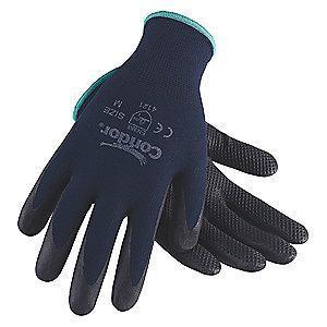 Condor 13 Gauge Fish Net Nitrile Coated Gloves, Glove Size: XL, Navy Blue/Black