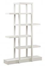 Monarch Bookcase - 71"H / White Open Concept Display Etagere