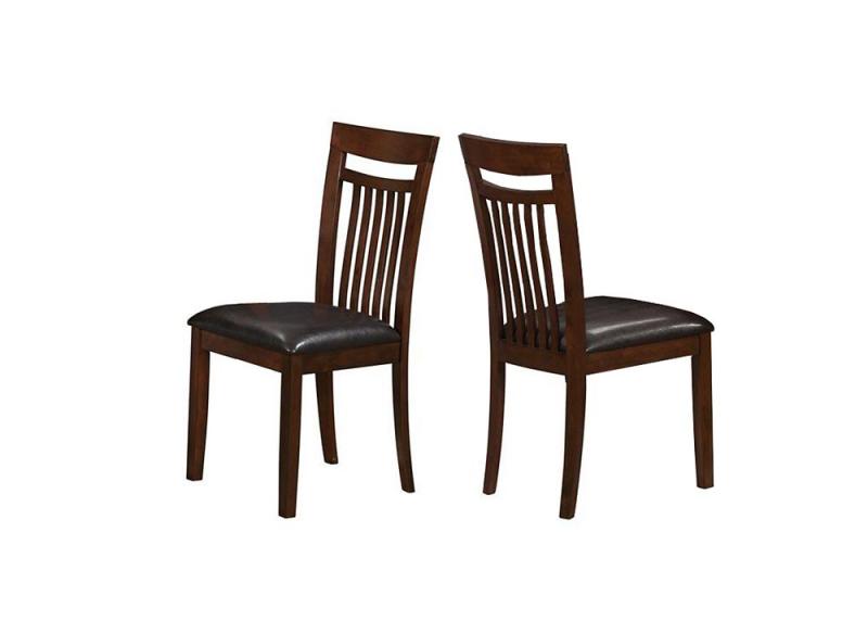 Monarch Dining Chair - 2Pcs / 39"H / Antique Oak / Brown Seat
