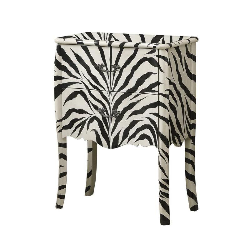 Monarch Accent Chest - Zebra Transitional Style