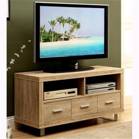 Monarch TV Stand - 48"L / Natural With 3 Drawers