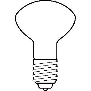 GE 40W Incandescent Lamp, R16, Medium Screw (E26), 240 lm, 2500K