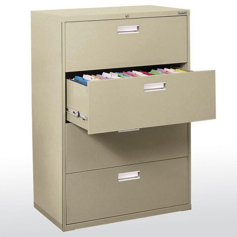 Sandusky 600 Series 4 Drawer Lateral File Putty Color
