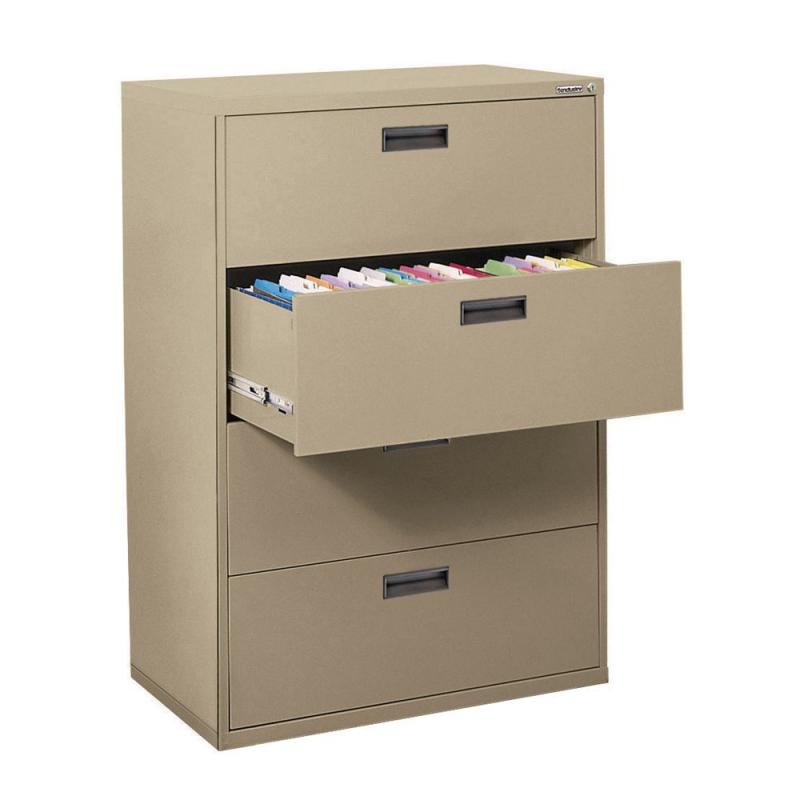 Sandusky 400 Series 4 Drawer Lateral File Tropic Sand Color