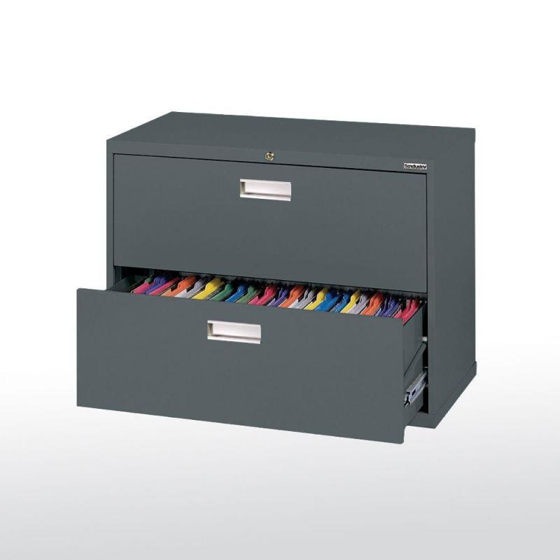 Sandusky 600 Series 2 Drawer Lateral File Charcoal Color