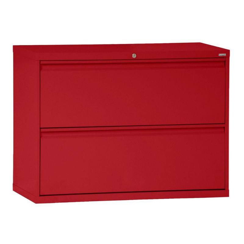 Sandusky 800 Series 2 Drawer Lateral File Red Color