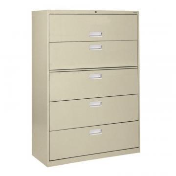 Sandusky 600 Series 5 Drawer Lateral File Putty Color