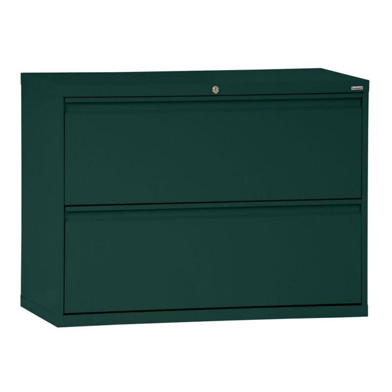 Sandusky 800 Series 2 Drawer Lateral File Forest Green Color