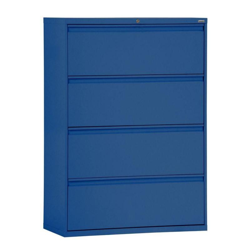 Sandusky 800 Series 4 Drawer Lateral File Blue Color