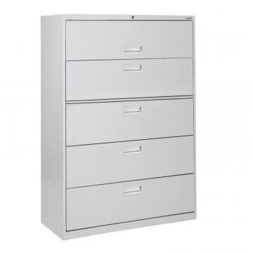 Sandusky 600 Series 5 Drawer Lateral File Dove Gray Color
