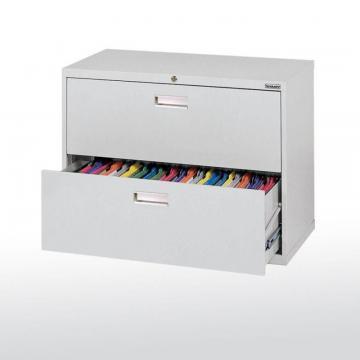 Sandusky 600 Series 2 Drawer Lateral File Dove Gray Color